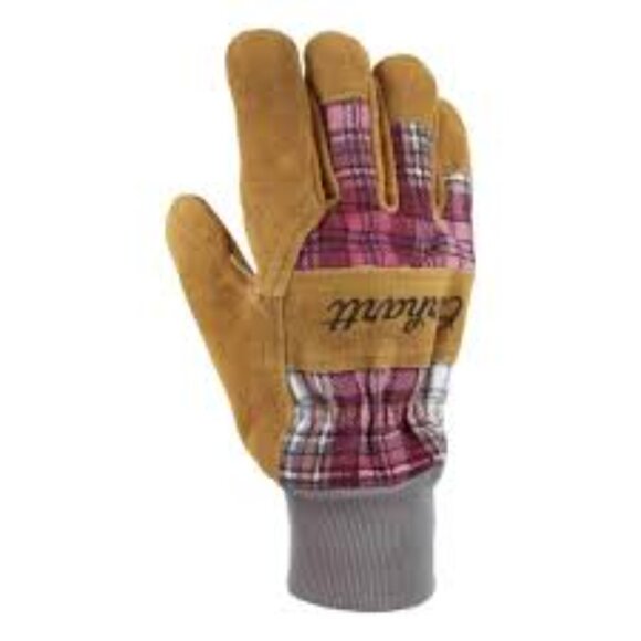Carhartt Women's WA696 Women's Suede Work Glove (Size: Small, Color: Wild Rose) - Picture 1 of 6